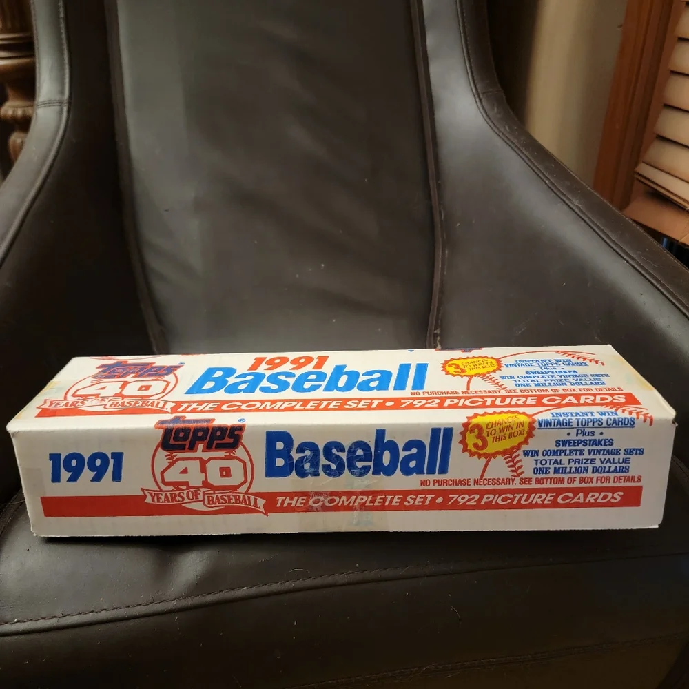 1991 Topps Baseball Complete Set - 792 Cards. Sealed And Brand New!